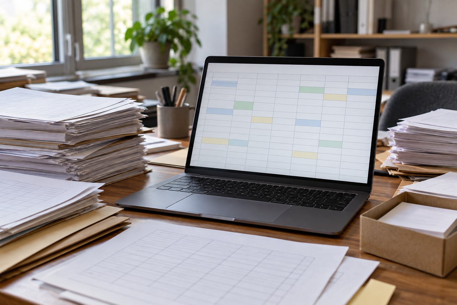 AI-generated image: The Spreadsheet That Outgrew Itself